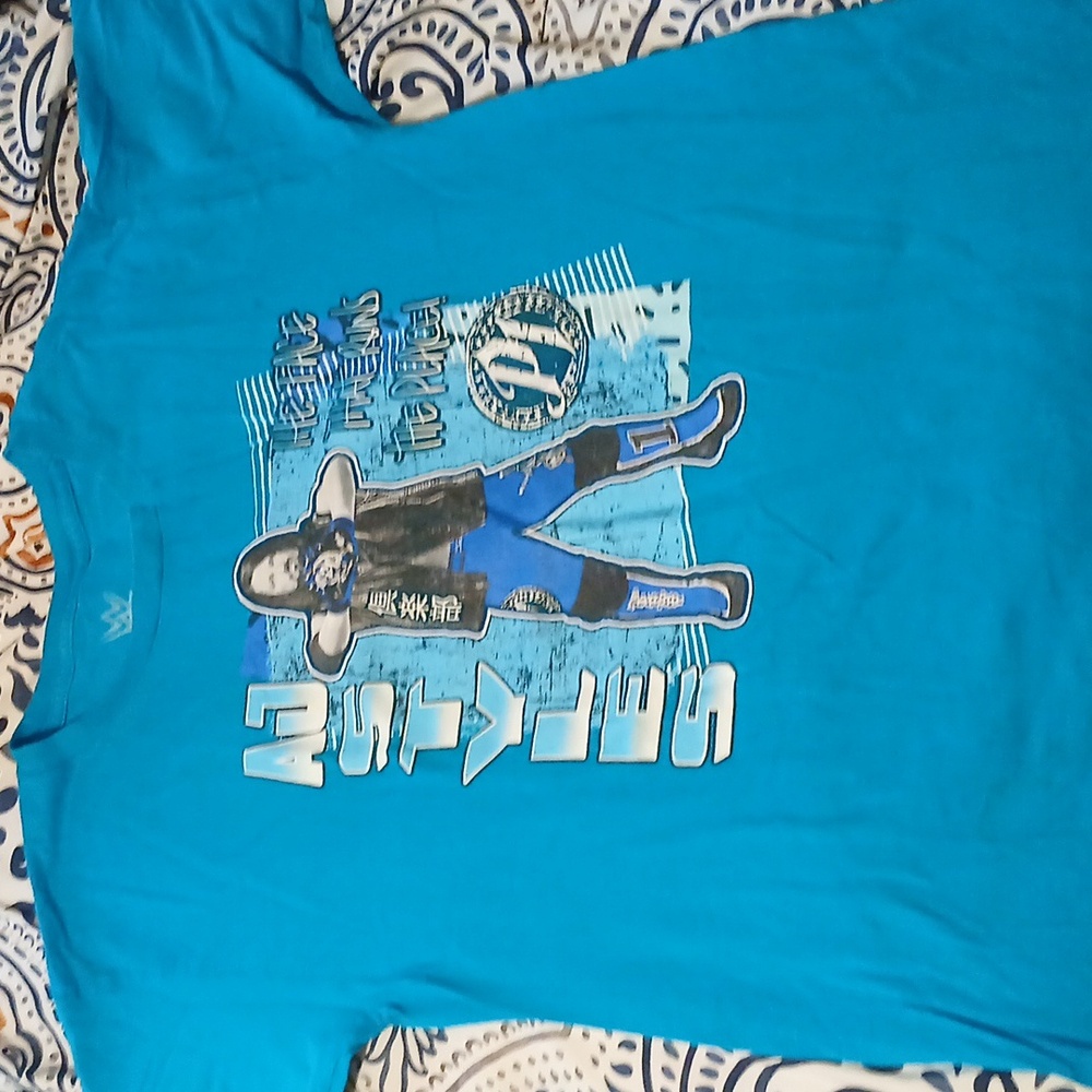 WWE AJ Styles 'The face that runs the place!' Mens shirt M